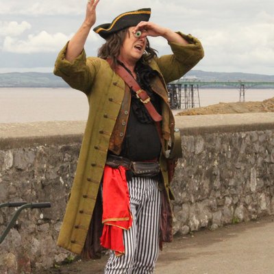 Piratitude Gallery Image. -  Captain Barnacle's got his eye out for you