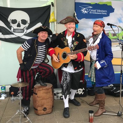 Piratitude Gallery Image. -  GWAAC Charity shop opening band